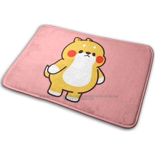 Look Up Yuta! Mat Rug Carpet Anti-Slip Bedroom Entrance Door Mat Tonton Friends Yuta Fox Up Shiba Cute Facebook Messenger Look