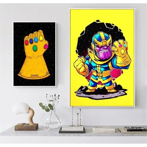 Thanos Cartoon Kids Nursery Canvas Art Painting Posters And Prints For Living Room Wall Picture Home Decor No Framed Quadro