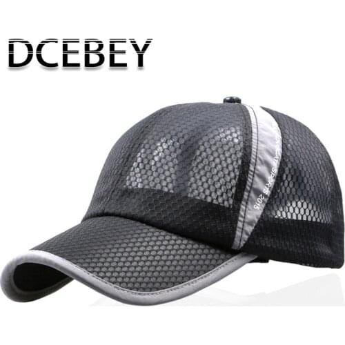 Fashion Summer Baseball Cap Men Quick Drying Mesh Hat Bone Feminino Breathable Women Snapback light Sun Cap For Summer Casquette