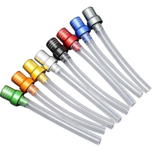 All-Terrain Vehicle Motor Gas Fuel Tank Cap Valve Vent Breather Hose Crystal Aluminum Alloy Tube Cap