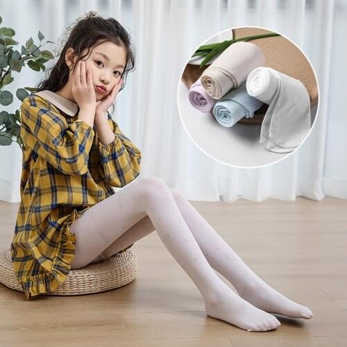 Summer Minnie Childrens Hollow Mosquito-proof Pantyhose Girls Velvet Anti-balloon Spring and Autumn Baby Thin Outer Wear Socks