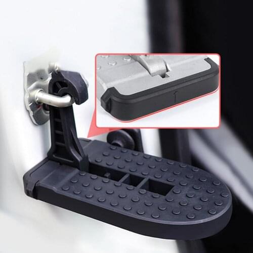Multifunction Foldable Car Roof Rack Step Car Door Step Universal Latch Hook Auxiliary Foot Pedal Aluminium Alloy Safety Hammer