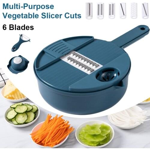 12 in 1 Vegetables slicer for cutting Fruit Strainer Basket Multi-Function Spiralizer Grater for vegetables Food Peeler Shredder