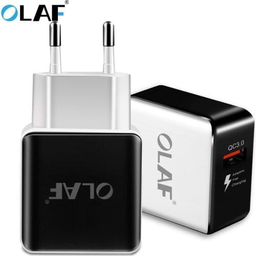 Olaf Qualcomm Phone Quick Charge Charging 3.0 18W Fast USB Charger (Fast Charge 2.0 Compatible) For iPhone Samsung Xiaomi LG