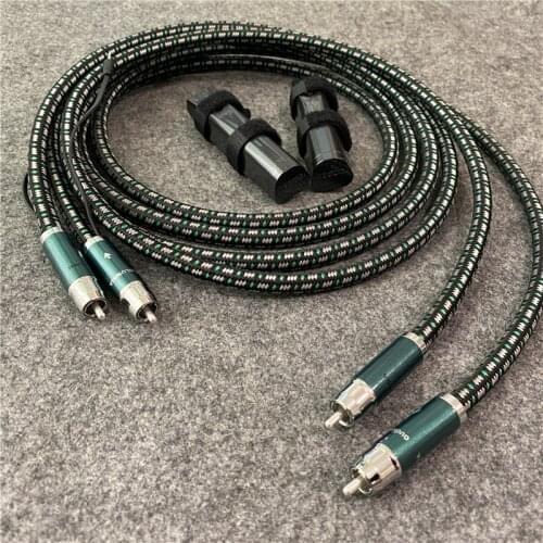Pair Columbia RCA Cable Solid PSC Copper 72V DBS HiFi Audio Line for Tube Amplifier