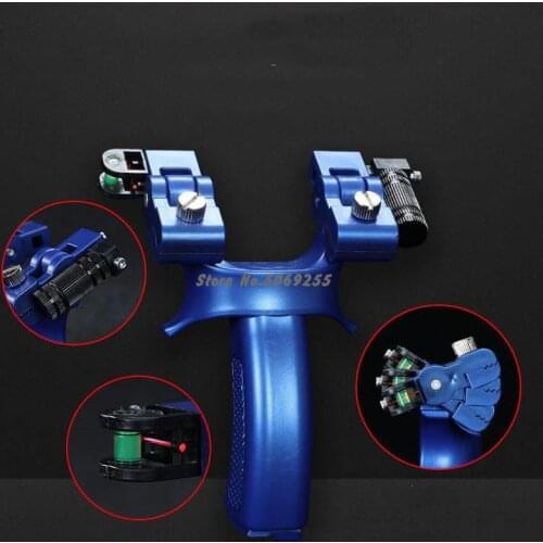 Laser Aiming Slingshot Head Can Be Rotated Equipped With Level Instrument High Precision Flat Leather Slingshot Outdoor Shooting