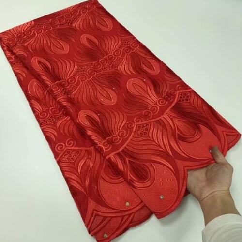 Swiss Lace Fabric 2020 Black/Red Swiss Voile Lace In Switzerland Dubai Fabric African Cotton Fabric French Lace Fabric 5Yards FS