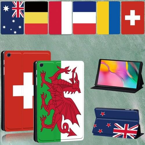 High Quality for Samsung Galaxy Tab A 8.0" 2019 Leather Folding Stand for SM-T290 SM-T295 Tablet Cover + Stylus