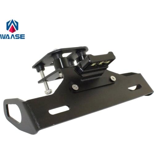 Waase For Kawasaki Z800 2013 2014 2015 2016 2017 2018 2019 License Plate Holder Frame with LED Light