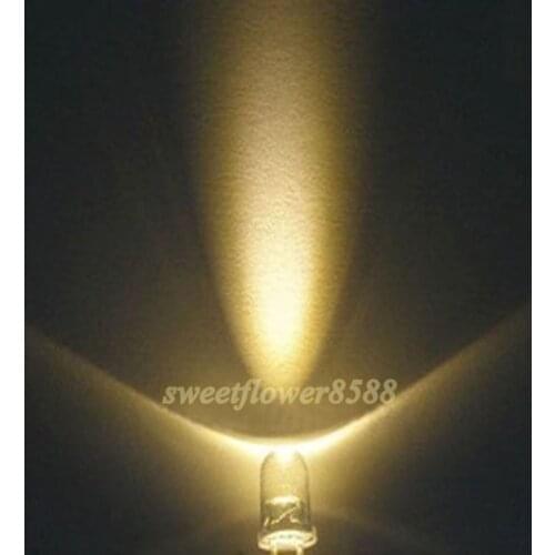 10000pcs 3mm Round LED Warm White Led Light Ultra Bright Lamp Warm White 3mm LED Free Shipping