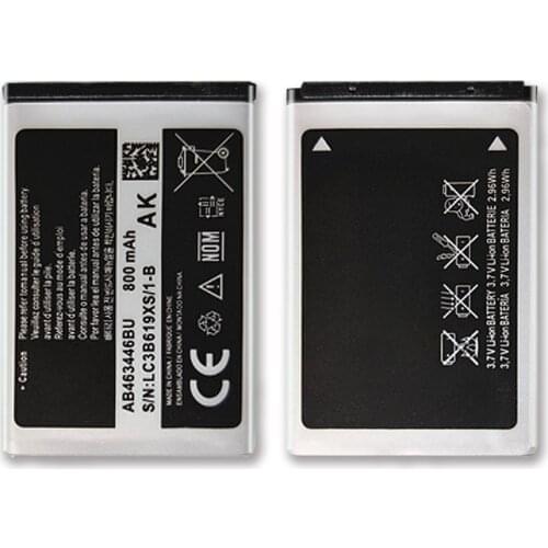 AB463446BU Battery For Samsung GT-E2530 GT-C3520 E1228 E339 C3300K X208 B309 B189 GT-E2330 C5212 AB043446BE with Track Code
