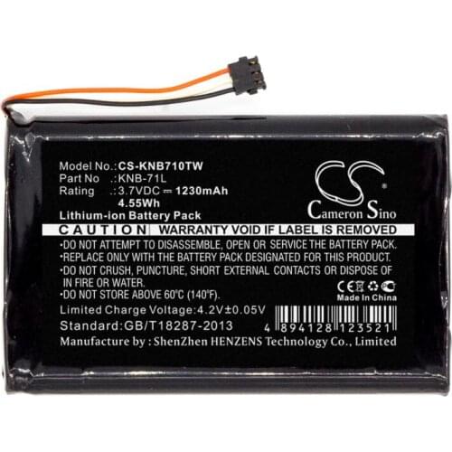 Cameron Sino 1230mAh battery for KENWOOD PKT-03K PKT-23 PKT-23K ProTalk LT KNB-71L Two-Way Radio Battery