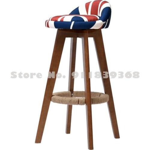 Solid wood bar stools bar chairs bar chairs high chairs simple modern bar stools home front high stools