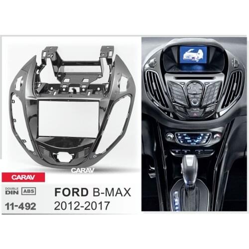 CARAV 11-492 Double Din Fascia For FORD B-Max 2012-2017 Radio DVD Stereo Panel Dash Mounting Installation Trim