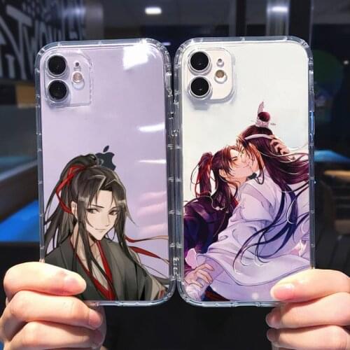 Mo Dao Zu Shi Phone Case Transparent for iPhone 6 7 8 11 12 s mini pro X XS XR MAX Plus cover funda shell