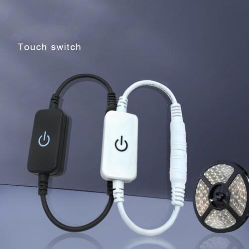 DC 12V-24V Touch Switch For LED Strip Light Touch Dimmer LED Tape Switch For Connecting Single Color LED Strip