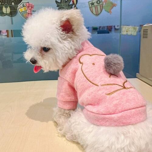 Cheap Promotion Dog Fur Coat With Cute Nose Blue Coffee Autumn Spring XS XL Pet Coat Outfit For French Bulldog Terrier Drop Ship