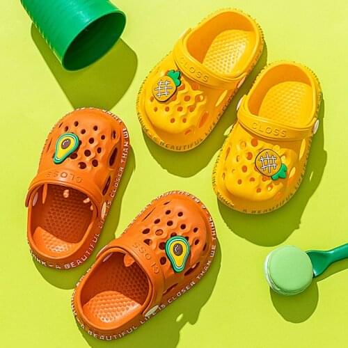 Children Girl Mules Clogs Summer Croc Garden Beach Slippers Sandals Cave Hole Baby Shoes For Girls Boys