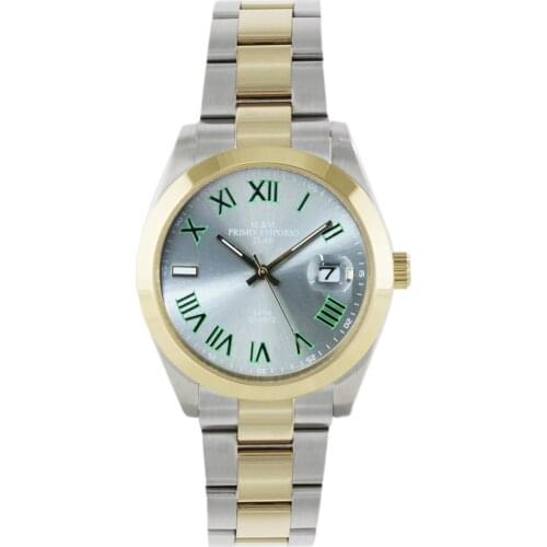 Two-tone steel watch M & M first emporium 1102WO