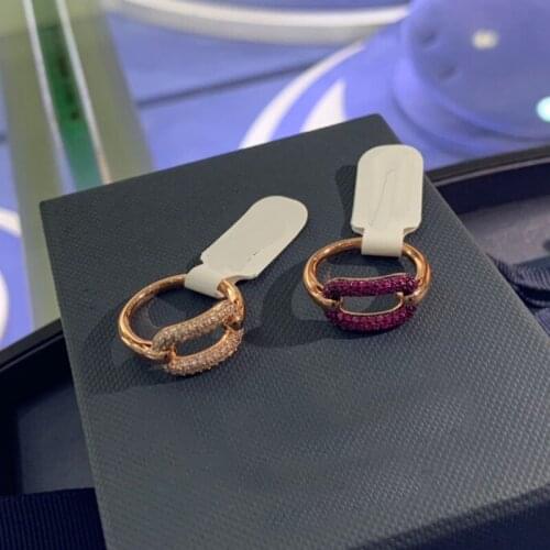 Brand 1:1High Quality Fahsion Ring Rose Gold Color Lucky Square Ring Micro Zircon Women Brand Jewelry October New Arrival