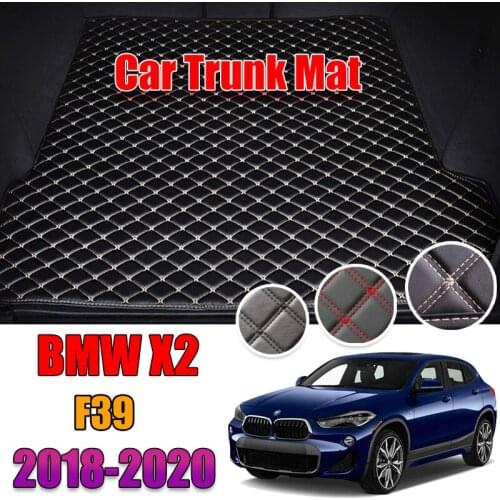 Leather Car Trunk Mat For BMW X2 F39 2018-2020 Trunk Boot Mat X2 Liner Pad sDrive28i BMW X2 sDrive18i Carpet Tail Cargo Liner