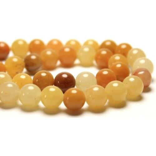 Wholesale Aaa+ Xinjiang Yellow Jadee Natural Stone Round Beads For Jewelry Making DIY Bracelet Necklace 4/6/8/10/12mm Strand 15