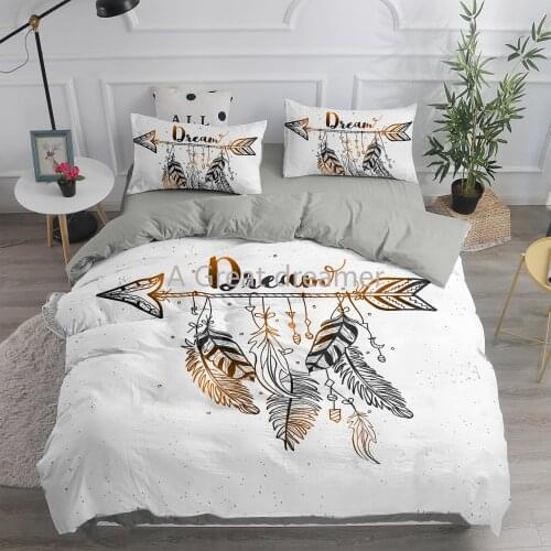 Fashion Elegant Bohemian Duvet Cover Dream Catcher Bedding Set Luxury Ethnic Quilt Cover Colorful Comforter Custom Bed Cover