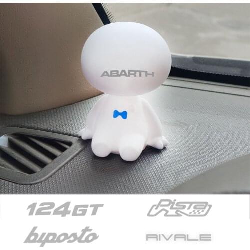 Cartoon Shaking Head Figure Car Ornaments Auto Interior Decorations Big Hero Doll Toys For FIAT ABARTH 124 GT 595 695 pista XSR