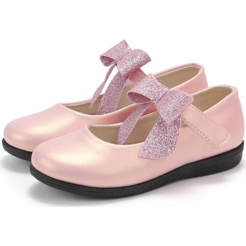 2019New Kids Girls Shoes For Baby Girls bow-knot princess Shoes Girls Shoes For Party and dancing 1 2 3 4 5 6 7 8 9 10 11-16T