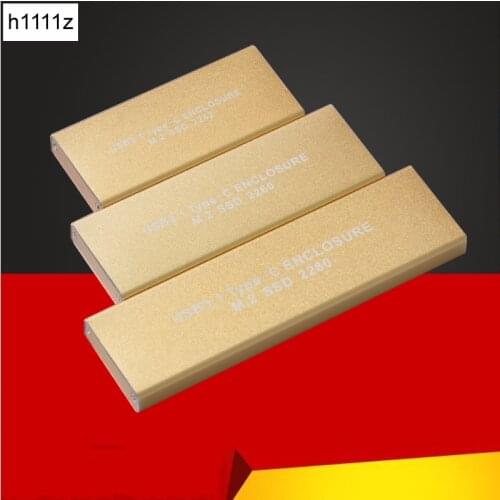 New HDD Enclosure Metal Case USB3.1 Type-C to M2 NGFF B Key SSD Enclosure Case Adapter External Mobile Box for M2 NGFF B Key SSD