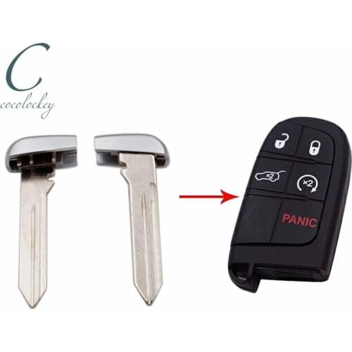 New Replacement Emergency Car Key Fob Blade Insert Push Start for chrysler for jeep for dodge car remote key