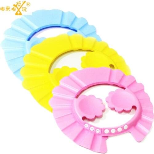 Manufacturers selling children baby shampoo cap adjustable infant shampoo cap Meihua ear cap