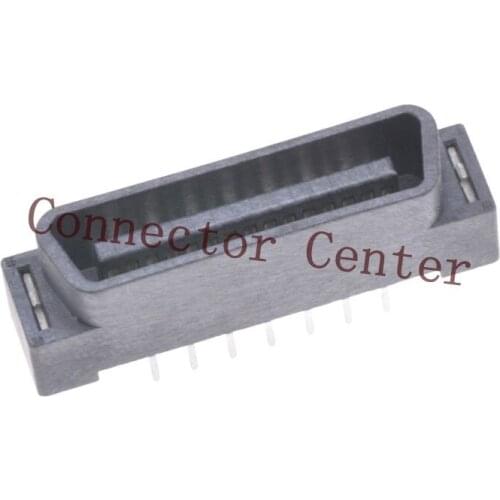 SCSI Connector 1.27mm Pitch 30Pin 180 Degrees Vertical Male Compatible With Molex 15-92-2430