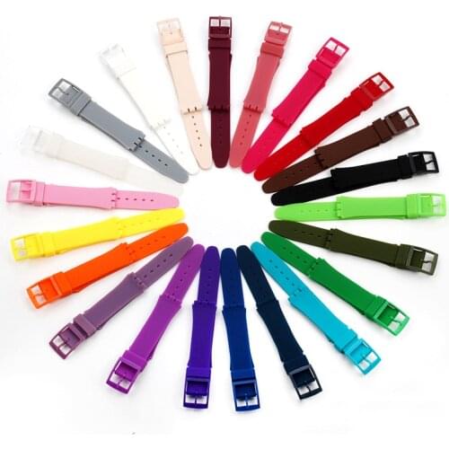 Watch Band Strap for Swatch Strap Replacement 19mm 17mm Belt Bracelet Accessories Rubber Wholesale Dropship GW sw01