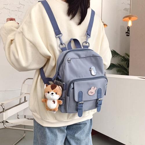Fashion Mini Backpack Women Kawaii Shoulder Bag for Teenage Girls Multi-Function Small Bagpack Ladies Travle School Backpacks