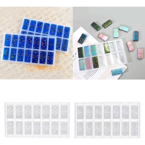Silicone Mold DIY Dominoes Games Toy Craft for Resin Casting Mould Soap Making