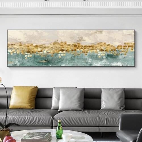 Nordic Modern Golden Canvas Painting Picture and Print Poster for Living Room Wall Art Gold Decoration Bedroom Home Decor