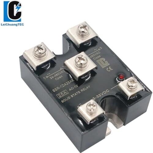 SSR-1DA25AK NC And NO Single Phase Normally Closed And Normally Open DC Control AC