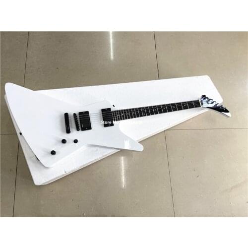 High quality customized version of the goose shaped special-shaped electric guitar white custom free shipping