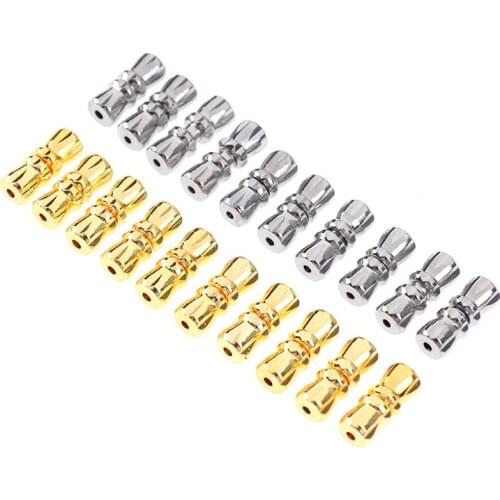 10Pcs Hole 1mm Dull Silver Screw Clasp Barrel Screw Clasps For Bracelet Necklace Jewelry Making Findings