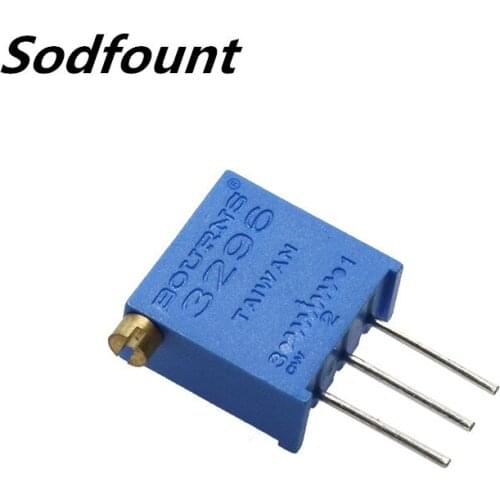 10pcs 3296X 103 10K side adjustment multi-turn adjustable potentiometer 100R 200R 500R 1K 2K 5K 50K 100K 200K 500K 1M