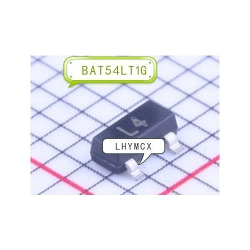100PCS BAT54 BAT54LT1G L4 L4W SOT23