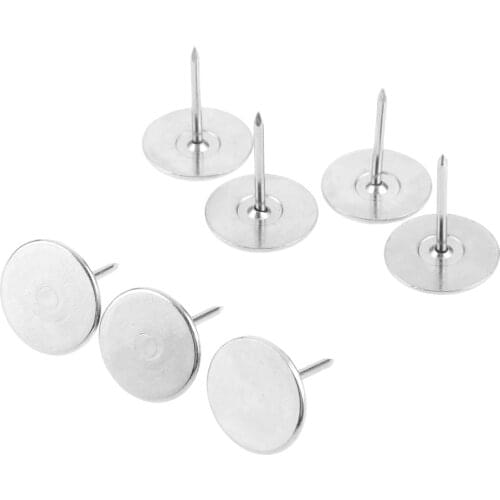 20Pcs 15x18mm Silver Upholstery Nail Jewelry Gift Wine Case Box Sofa Decorative Tack Stud Pushpin Doornail Furniture Hardware