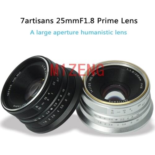 25mm 1.8 aps-c Manual Focus lens for olympus Panasonic m43 canon ef-m eosm sony e a7r4 fujifilm fx xt4 xt100 mirrorless camera