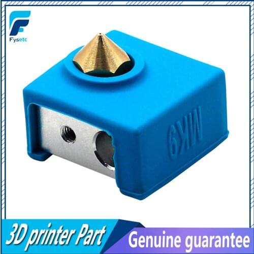 2X MK9 Silicone Sock Heater Block Cover Silicone Insulation For Ender 3 Replicator Anet Prusa i3 Tronxy x5s MK7/MK8/MK9