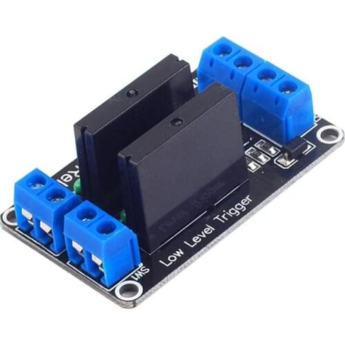 5V 2 Channel OMRON SSR low Level Solid State Relay Module 240V 2A H53