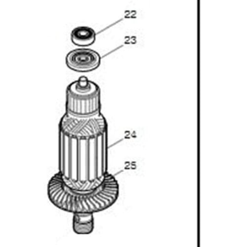 AC220-240V MAKITA 517813-7 Rotor Motor Armature for RP2301FC Rotor