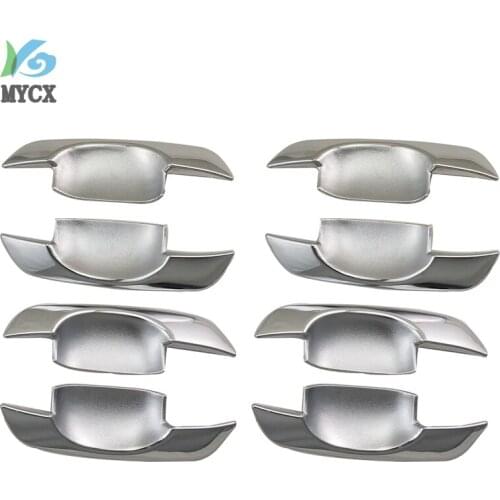 Car-styling Chrome Door Handle Insert Trim For Toyota Hilux 2005-2014 For toyota fortuner innova 2008-2014 for corolla 2001-2010
