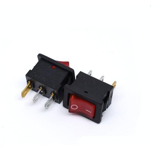 Free shipping 200PCS /LOT KCD1 15 * 21MM three-legged rocker switch two tranches of the black power switch 3 feet 2 files