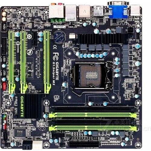 For Gigabyte GA-G1.Sniper M3 Original Used Desktop Motherboard G1.Sniper M3 Z77 LGA 1155 i3 i5 i7 DDR3 32G SATA3 ATX